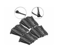 AGT : 400 colliers de serrage réutilisables - Noir - 150 x 7,6 mm G