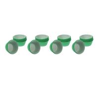 400 pièces Caissettes Muffins Papier Vertes, 6,8x5x3,2cm | Papier Huilé Alimentaire, Forme Élégante Simple, pour Petits Gâteaux, au Four, Stands
