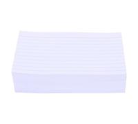 400 Pièces Fiches D'étude Lignées 3x5 Pouces en Papier | Cartes Horizontales pour Prise de Notes, Usage Bureau et École, Blanc, Portables et Réutilisables