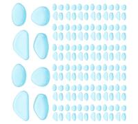 400 Pièces Galets Lumineux en Résine Bleue pour Allée et Aquarium | Effet Phosphorescent, Finition Lisse, Décoration Intérieure, Terrarium, Bords de Passage, Entretien Facile