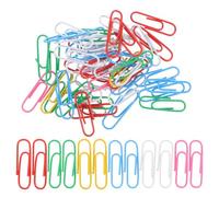 400 Pièces Trombones de Couleur 28mm en Plastique et Fil D'acier | Lot Assorti, Maintien Sécurisé et Manipulation Facile, pour Projets Créatifs et Rangement de Fichiers