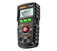 4000 Comptes Multimètre Numérique Intelligent M108 Auto-range | Maintien des Données, Mesure du Courant Alternatif, Usage Domestique et Industriel, Noir, Piles Aaa Non Incluses