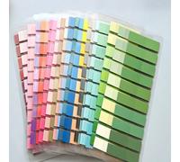 4000 pièces Étiquettes d'index 200 feuilles 1 paquet 20 designs Onglets adhésifs Marqueurs de page Blocs-notes pour fournitures scolaires et de bureau Étudiant Professeur Notes PET