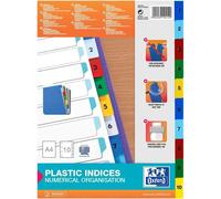 [400013907] ELBA intercalaire numérique en plastique, A4, en couleur