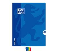 Cahier Oxford OpenFlex 24x32cm grands carreaux Seyès 192 pages brochées couverture polypro coloris assortis