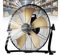 4000CFM Puissant ventilateur de sol,4 vitesses Ventilateur industriel métal | avec tête réglable à 130 degrés, ventilateur de refroidissement à haute vitesse pour atelier, salle de sport