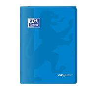 Oxford Cahier agrafé EasyBook 400100006 A4 96 pages 90 g grands carreaux Seyès Bleu