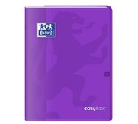 Oxford EasyBook Cahier agrafé 400100063 24 x 32 cm 96 p. 90 g grands carreaux Seyès Violet