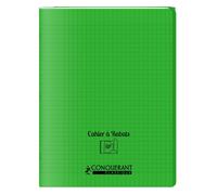 Cahier A Rabat Conquerant Classique Agrafe 240X320 96P 90G Seyes Polypro Vert
