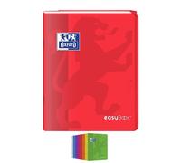 Oxford Cahier EasyBook agrafé 17 x 22 cm grands carreaux 96 pages 90 g/m²