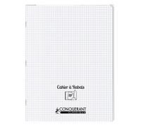 Cahier A Rabat Conquerant Classique Agrafe 240X320 96P 90G Q5/5 Polypro Incolore
