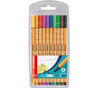 Stabilo - Fineliner Punkt 88/10 F Ass 10st | Enui a 10 pieces | 10 pieces