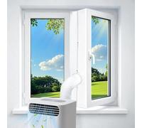 400CM Kit Calfeutrage Climatiseur, Portable Calfeutrage Fenetre Climatiseur, Joint de Fenetre Universel pour Climatiseur Mobile Sèche-Linge, Installation Facile