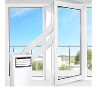 400CM Kit Joint de Fenêtre Climatisation Mobile avec Double Fermeture éclair, Étanche Calfeutrage de Fenêtre pour Climatiseurs