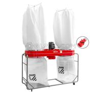 Aspirateur à copeaux de bois 2 sacs - Débit d'air 8 000 m3/h - 4500W - 400V - triphasé