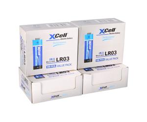 400x XCell AAA LR03 Micro Super Alkaline 1,5V Batterie