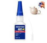 401 Colle Forte Gel,Colle Instantanée Extra Forte,Glue Extra Fortee | Résistante à L'eau et à la Chaleur,pour Coller du Plastique,Verre,Vinyle,L'acrylique,PVC,Métal,etc,20g