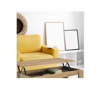 Emuca Ensemble de mécanismes de levage pour tables basses, permette elevare la mesa 192mm, Acier, Peint en noir