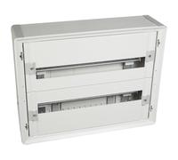 401802 Legrand Tableau de distribution isolant XL3 160-2 rangées de 24 modules - Tout modulaire prêt à l'emploi