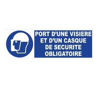 4030678 Panneau d'obligation 450x150 mm Port casque et visière