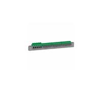 Legrand Bornier de terre 405055 – 27 connexions 4 mm² + 5 connexions 6–25 mm² – vert 227 mm