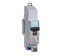 406780 Disjoncteur phase neutre 1P+N - 2A - Courbe C 4,5kA/6kA - Bornes AUTO - 1 module Legrand DNX3