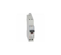 407705 Disjoncteur unipolaire + neutre 0,5A - 1P+N Courbe C - 6/10kA - Automatique et vis - Legrand DX3