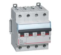 Legrand Disjoncteur DX3 407896 4P (tétrapolaire) 10 A Courbe C 6/10 kA à vis