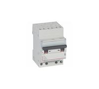 407913 Disjoncteur tétrapolaire 10A - 4P Courbe C - 6/10kA - Automatique et vis - Legrand DX3