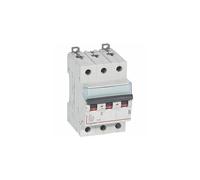 408060 Disjoncteur tripolaire 20A - 3P Courbe D - 6/10kA - À vis - Legrand DX3