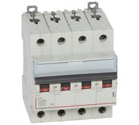 Legrand Disjoncteur DX3 408118 - 4P 20A Courbe D à vis 10 kA
