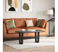 409623& Pieds de table basse - Haut de gamme - en V 2 pièces Noir 38 x (42-43,3) cm Acier