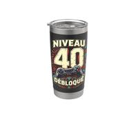 40ème anniversaire homme femme 40 ans 1986 déco drôle cadeau Gobelet isotherme en acier inoxydable double paroi