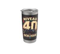 40ème anniversaire homme femme 40 ans 1986 déco drôle cadeau Gobelet isotherme en acier inoxydable double paroi