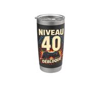 40ème anniversaire homme femme 40 ans 1986 déco drôle cadeau Gobelet isotherme en acier inoxydable double paroi