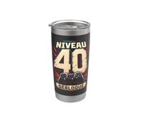 40ème anniversaire homme femme 40 ans 1986 déco drôle cadeau Gobelet isotherme en acier inoxydable double paroi