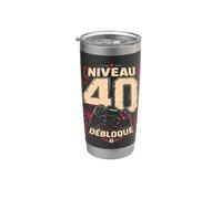 40ème anniversaire homme femme 40 ans 1986 déco drôle cadeau Gobelet isotherme en acier inoxydable double paroi