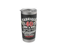 40ème anniversaire homme femme 40 ans 1986 déco drôle cadeau Gobelet isotherme en acier inoxydable double paroi