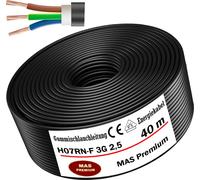40m de câble souple en caoutchouc Câble de chantier H07RN-F 3G2,5 Flexible pour appareils