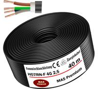 40m de câble souple en caoutchouc Câble de chantier H07RN-F 4G2,5 Flexible pour appareils
