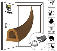 40m Joint de fenêtre Joint de porte Autoadhésif EPDM - Marron D 14mm x 12mm