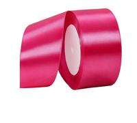 40mm Rose vif Rubans pour emballage cadeau 22 mètres Rubans Satin, Rose vif Satin Ruban Roll pour Polyester Ruban pour Bouquet de Fleurs,Couture,Nœuds,Gâteau,Décorations de Mariage Satins Décor