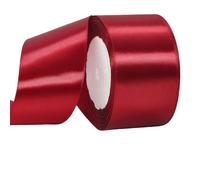 40mm Rouge bordeaux Rubans pour emballage cadeau 22 mètres Rubans Satin, Rouge bordeaux Satin Ruban Roll pour Polyester Ruban pour Bouquet de Fleurs,Couture,Nœuds,Gâteau,Décorations de Mariage Satins