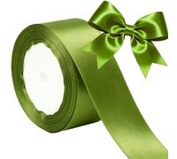 40mm Vert armée Rubans pour emballage cadeau 22 mètres Rubans Satin, Vert armée Satin Ruban Roll pour Polyester Ruban pour Bouquet de Fleurs,Couture,Nœuds,Gâteau,Décorations de Mariage Satins Décor