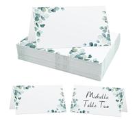 40Pcs Marque Place Mariage, Porte Nom Table, Carte de Table, Cartons de Placement Blanches, Cartes de Nom Anniversaire, pour Table Réceptions Fêtes Evénements Célébrations