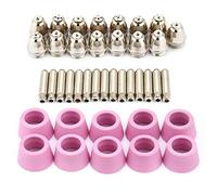 40pcs/set Coupeur de Plasma Becs d'Électrode de Coupe pour douilles et embouts de torche plasma pour Chalumeau Flambeau AG60 SG55