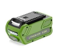 40V 6Ah DREAMDASH Batterie, Remplacement pour Greenworks G40B5 G40B4 G40B2 | Convient pour Greenworks 40V Débroussailleuse Taille Haie Tronçonneuse Aspirateur Souffleur Scarificateur Aérateur Tondeuse