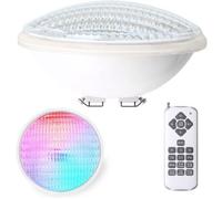 40W Lampe Piscine LED PAR56 étanche IP68 Lampe de Piscine RGB Submersible Lumière 12V DC/AC spot led couleur avec Télécommande