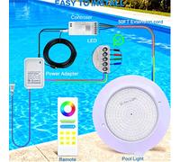40W RGB LED lumières de piscine 35W IP68 APP télécommande sous-marine tenture murale sans ouverture éclairage paysager extérieur