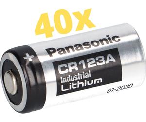 40x Panasonic 3V CR123A DL123A Batterien CR17345 Ultra Lithium Foto Bulk